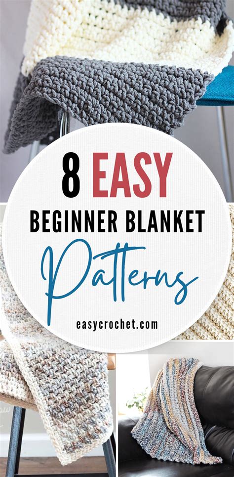 Easy Beginner Crochet Blanket Patterns