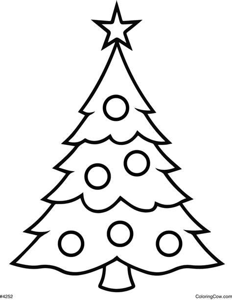 Easy Christmas Coloring Page