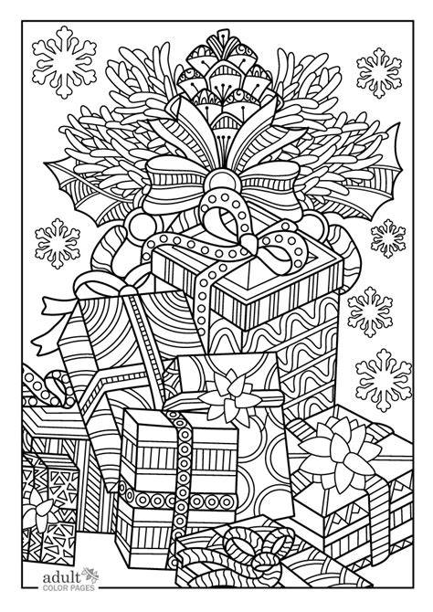 Easy Christmas Coloring Pages For Adults