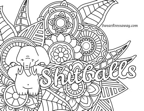 Easy Coloring Pages For Adults