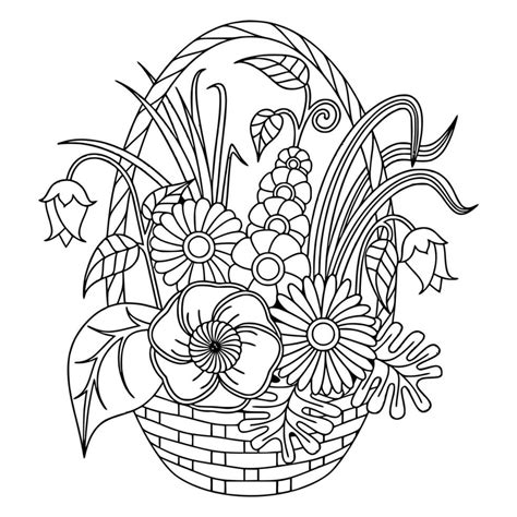 Easy Coloring Pages For Adults To Print