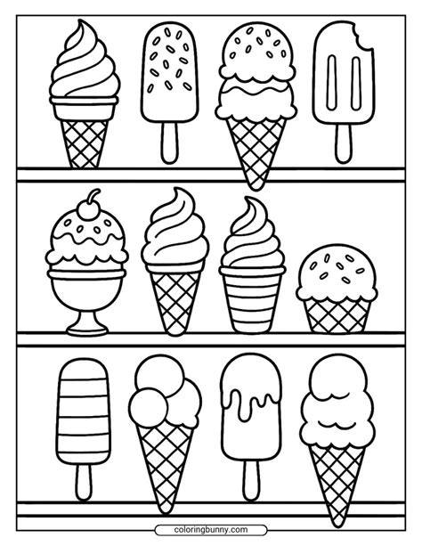 Easy Coloring Pages Ice Cream