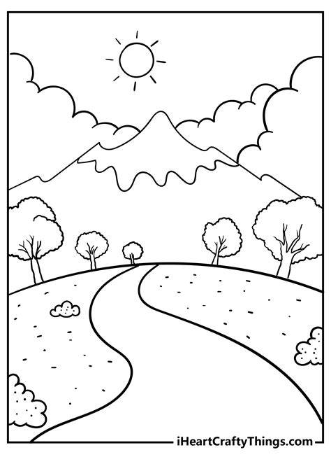 Easy Coloring Pages Nature