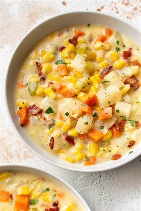 Easy Corn Chowder With Bacon Recipe