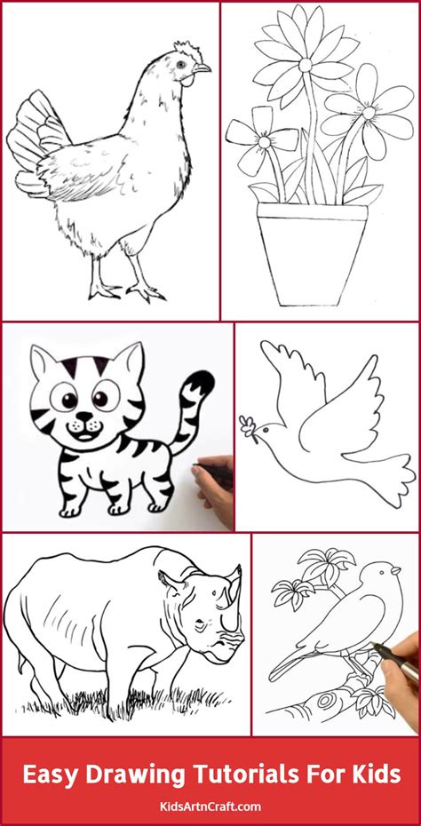 Easy Crafts Drawing Tutorials for Beginners