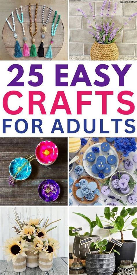 Easy Crafts For Adults To Do At Home