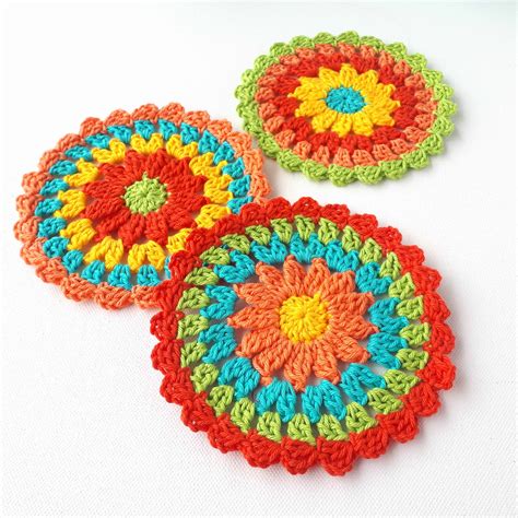 Easy Crochet Coasters Free Patterns