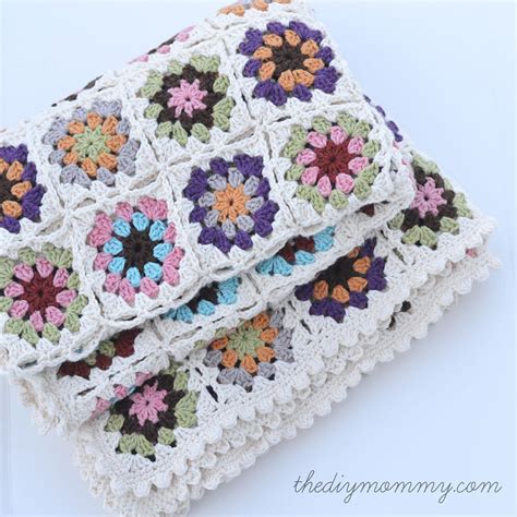 Easy Crochet Granny Square Baby Blanket Free Pattern