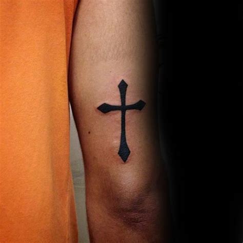 Simple cross tattoo by Cholo