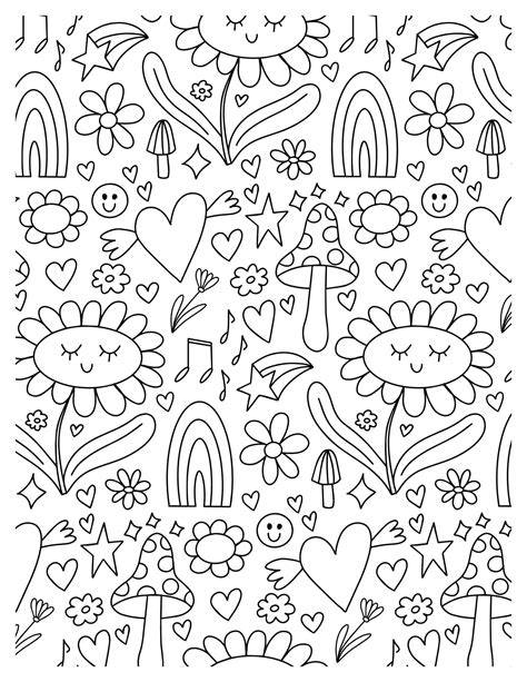 Easy Doodle Coloring Pages