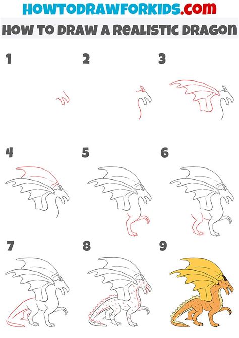 Easy Dragon Drawing Tutorials