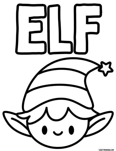 Easy Elf Coloring Pages