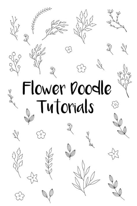 Easy Flower Doodle Tutorials
