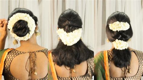 Easy Hairstyle For Saree