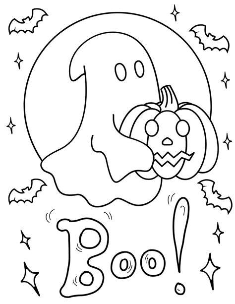 Easy Halloween Color Pages