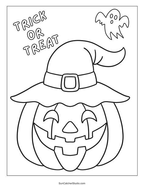 Easy Halloween Coloring Pages