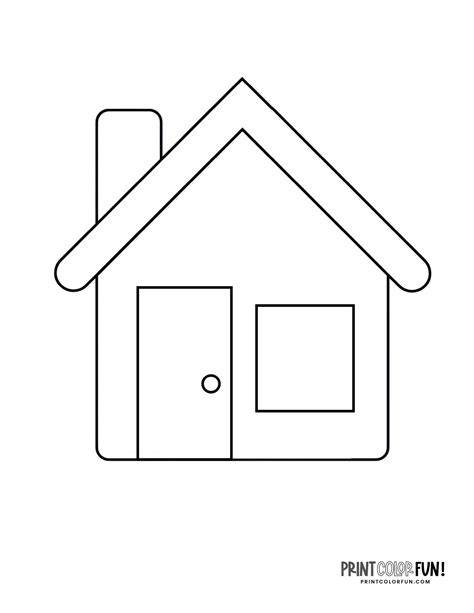 Easy House Coloring Pages