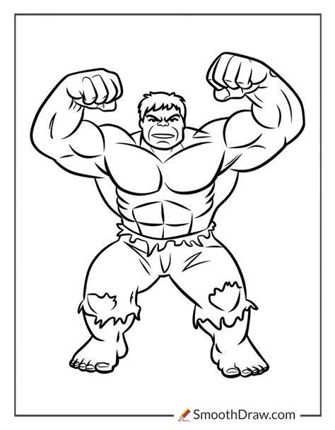 Easy Hulk Coloring Pages