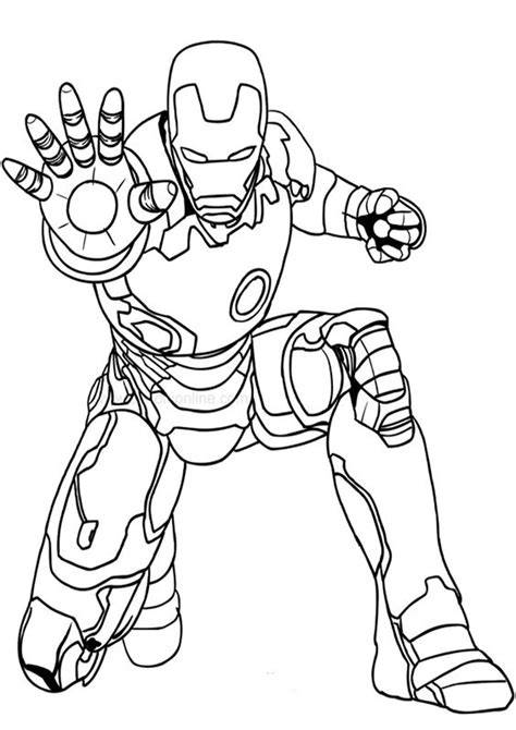 Easy Iron Man Coloring Pages