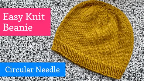 Easy Knit Beanie Pattern Circular Needles