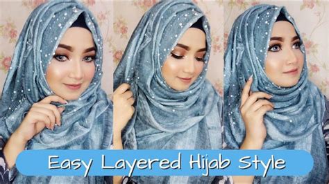 Easy Layered Hijab Style Step By Step
