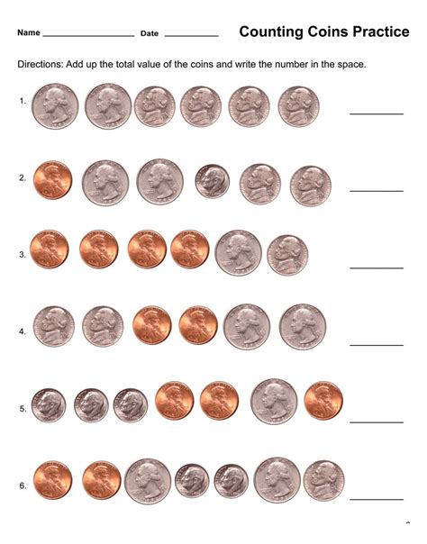 Easy Money Worksheets