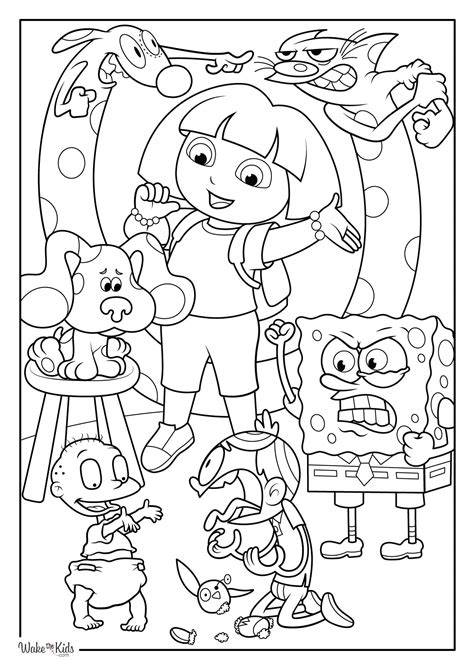 Easy Nickelodeon Coloring Pages