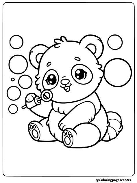 Easy Panda Coloring Pages