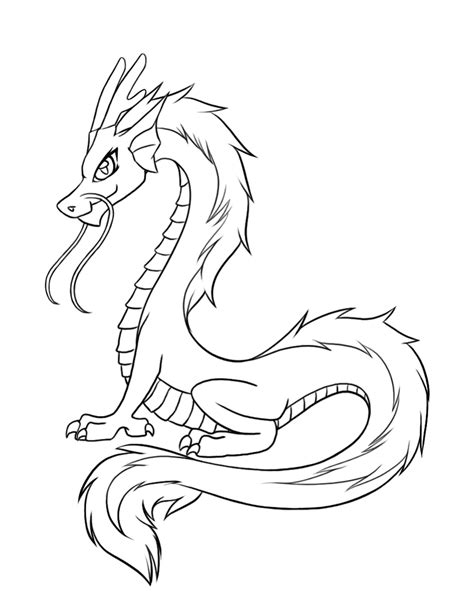 Easy Printable Dragon Coloring Pages