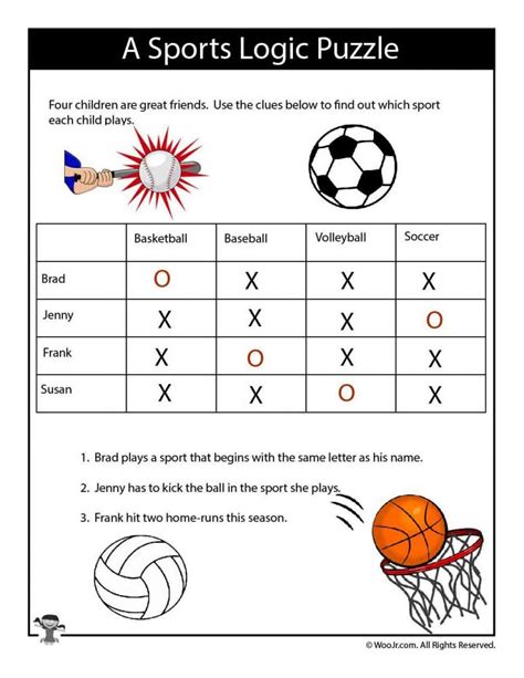 Easy Printable Logic Puzzles For Kids