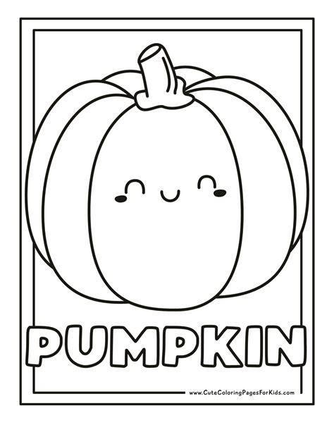 Easy Pumpkin Coloring Pages