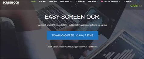Easy Screen OCR (Windows, Mac, iOS &amp; Android)