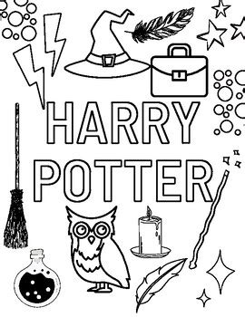 Easy Simple Harry Potter Coloring Pages