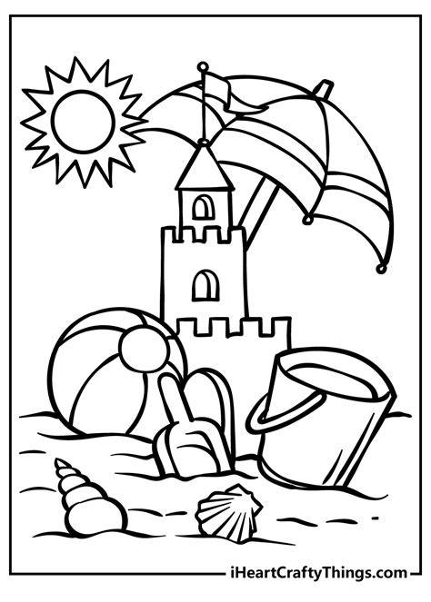 Easy Simple Summer Coloring Pages
