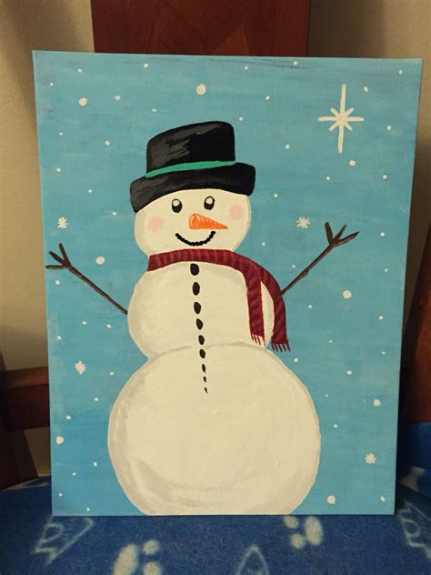 Easy Snowman Paintings