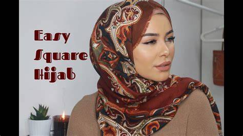 Easy Square Hijab Tutorial YouTube