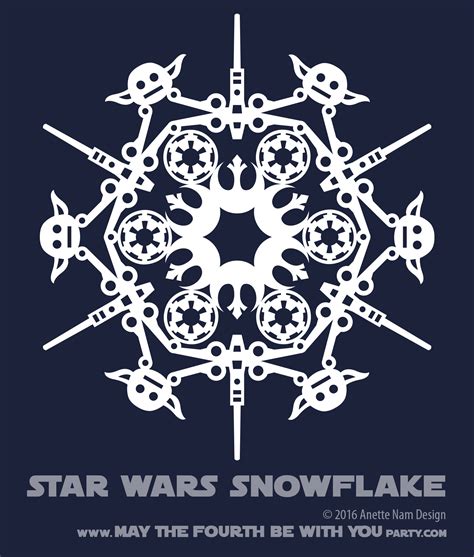 Easy Star Wars Snowflake Template