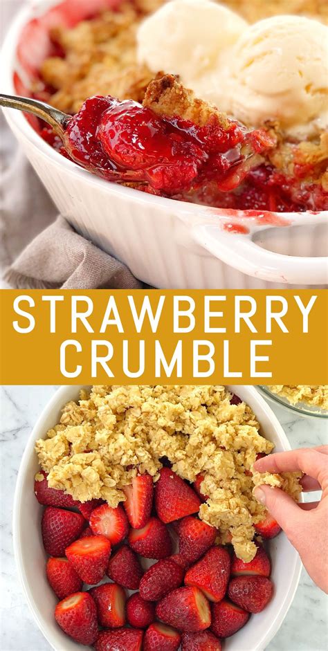 Easy Strawberry Crumble Recipe
