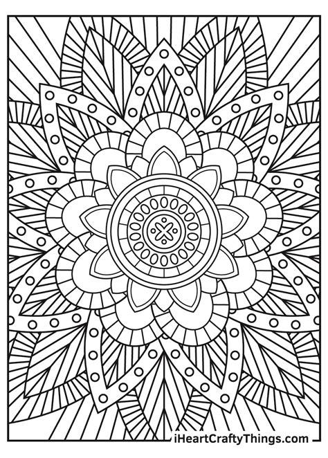 Easy Stress Relief Coloring Pages
