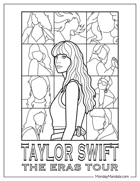Easy Taylor Swift Coloring Pages