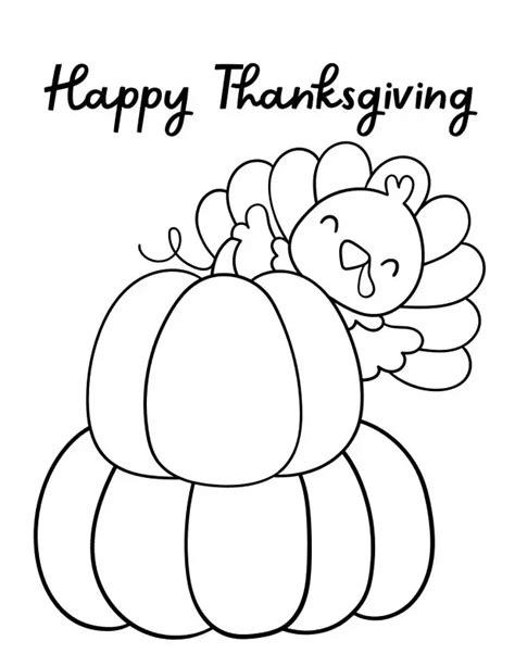 Easy Thanksgiving Coloring Pages