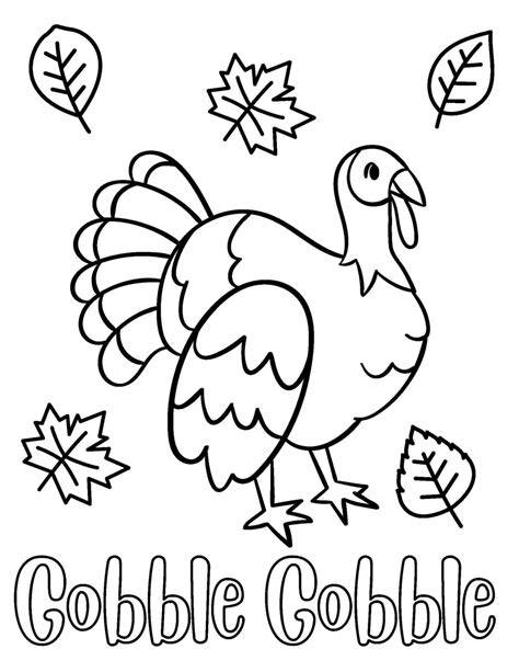 Easy Thanksgiving Coloring Pages Free