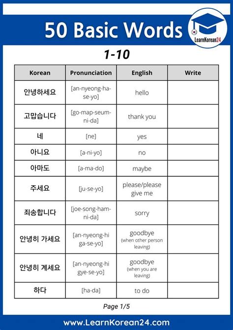 Easy To Learn Korean Pdf Free