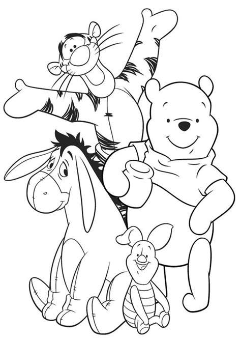 Easy Winnie The Pooh Coloring Pages