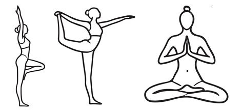 Easy Yoga Poses Drawing