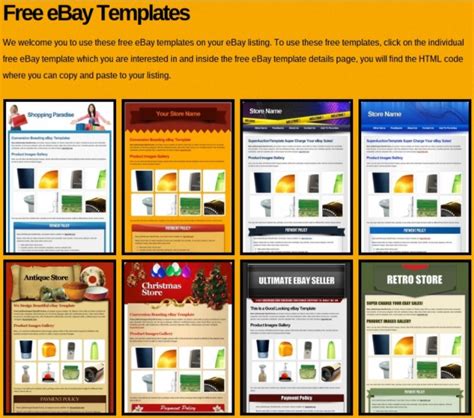 Ebay Listing Templates Html