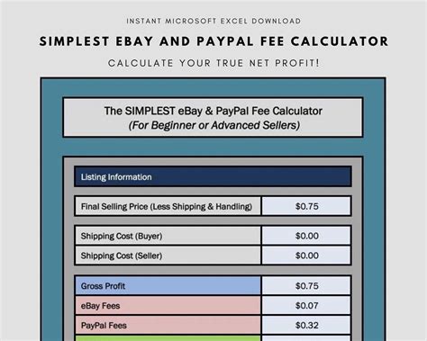 Ebay Final Value Fee Calculator