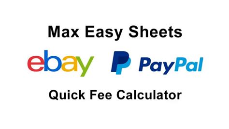 Ebay Paypal Fee Calculator Uk