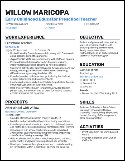 Ece Resume Template