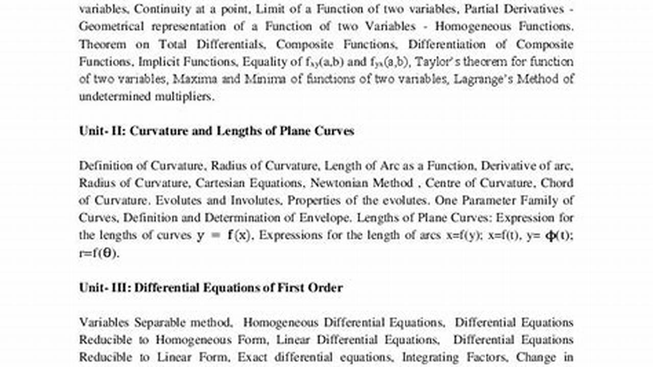 Ecet 2024 Syllabus